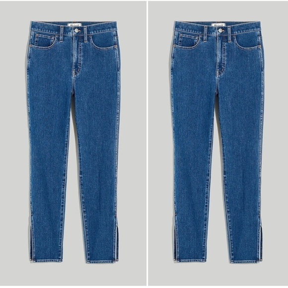 Madewell New 11" High-Rise Roadtripper Skinny Jeans Slit Hem 27 NWT - Picture 3 of 8
